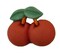 Buttons Galore and More 3D Bulk Buttons - Cherries - 25 Buttons